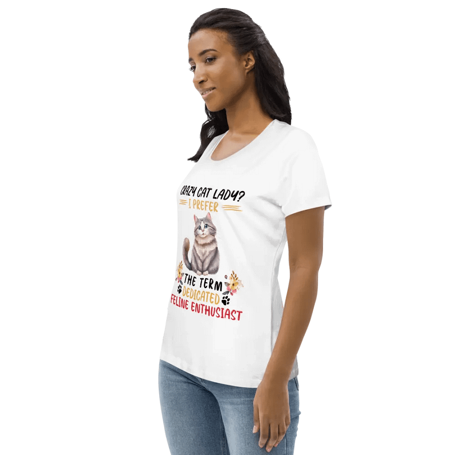 Dedicated Feline Enthusiast Women's Eco Tee product image (3)