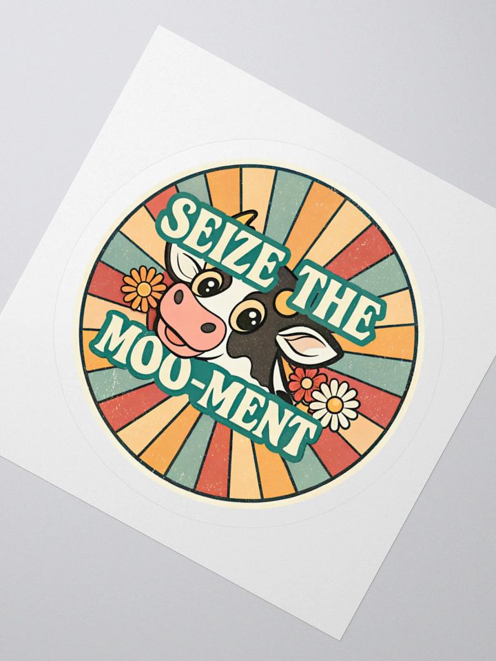 Seize the Moo-ment Cow Kiss Cut Stickers product image (5)