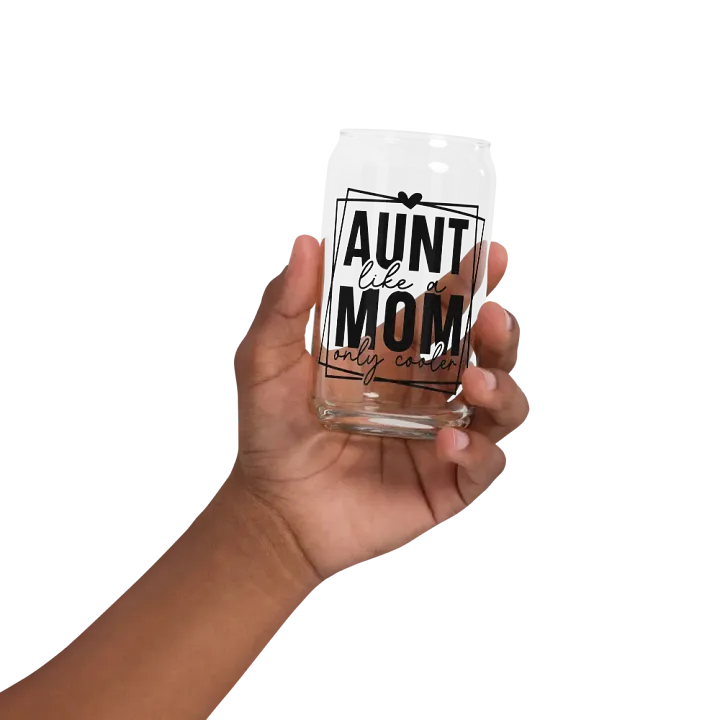 'AUNT like a MOM only cooler' Glass product image (2)