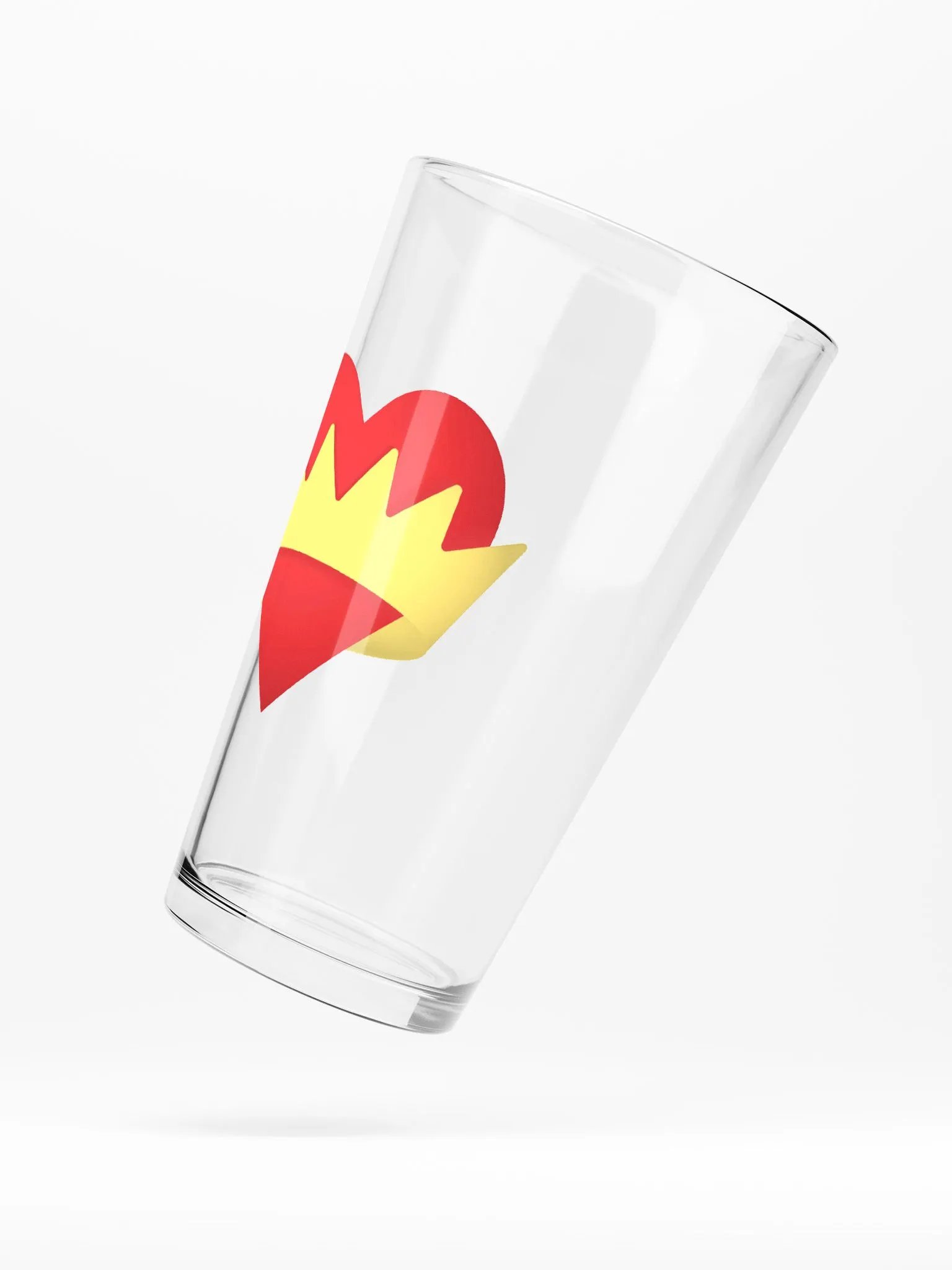 Crown Heart Pint Glass product image (5)