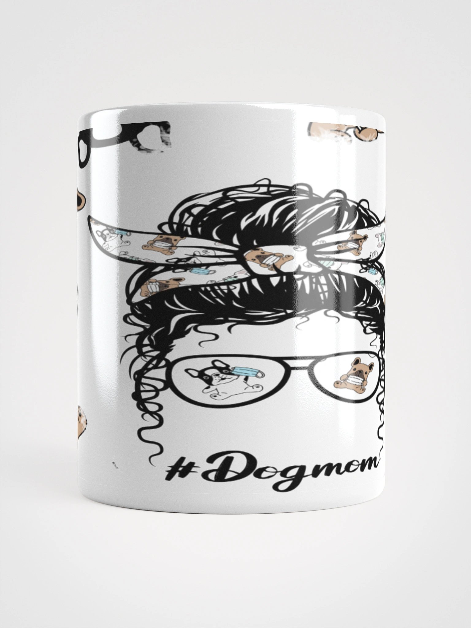 Dogmom Delight White Glossy Mug product image (6)