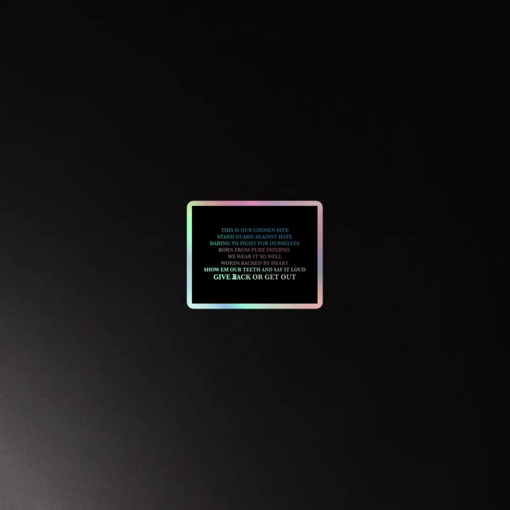 Mantra holographic sticker product image (2)