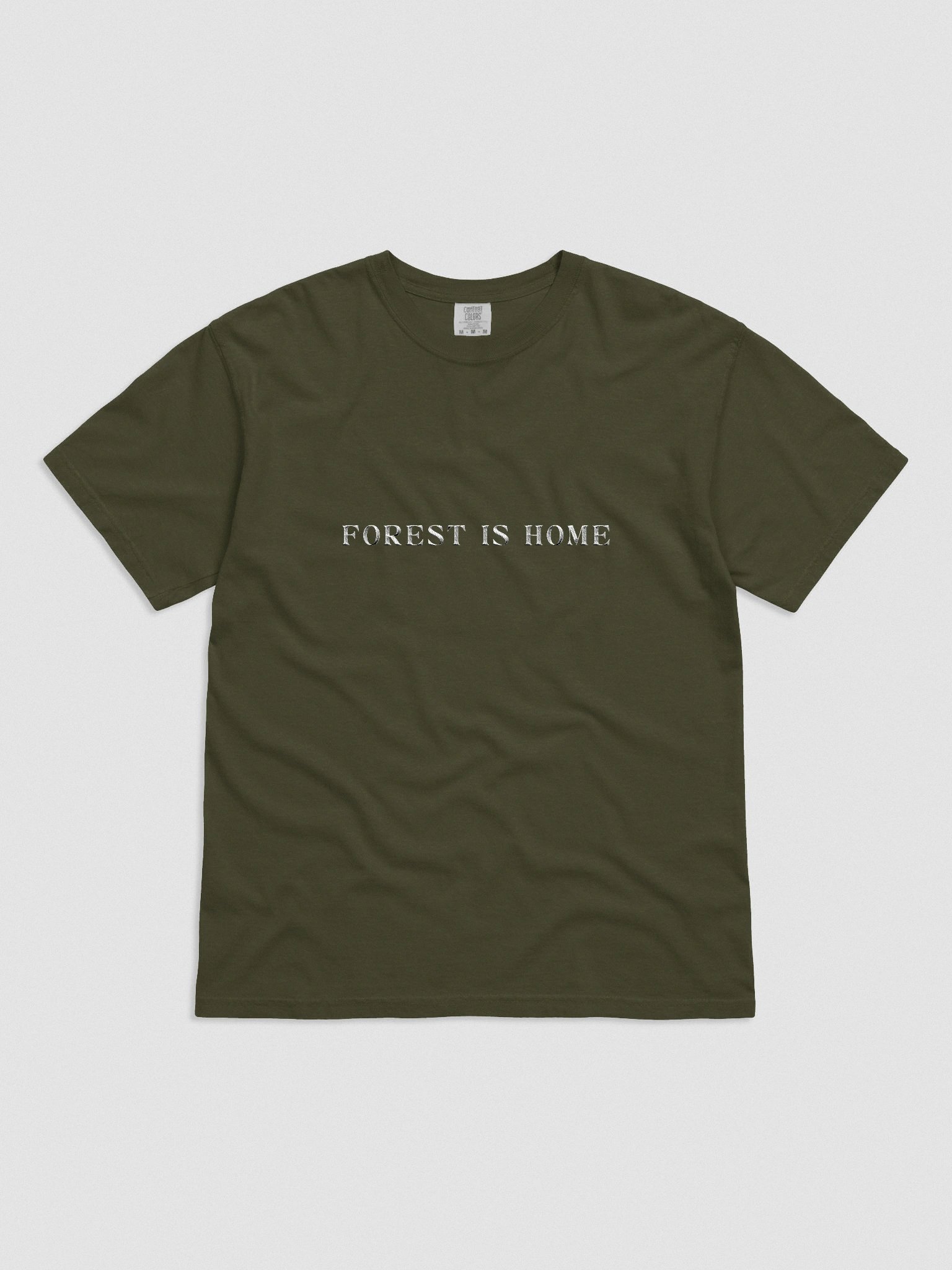 Embroidered Forest Is Home Unisex Tee product image (1)
