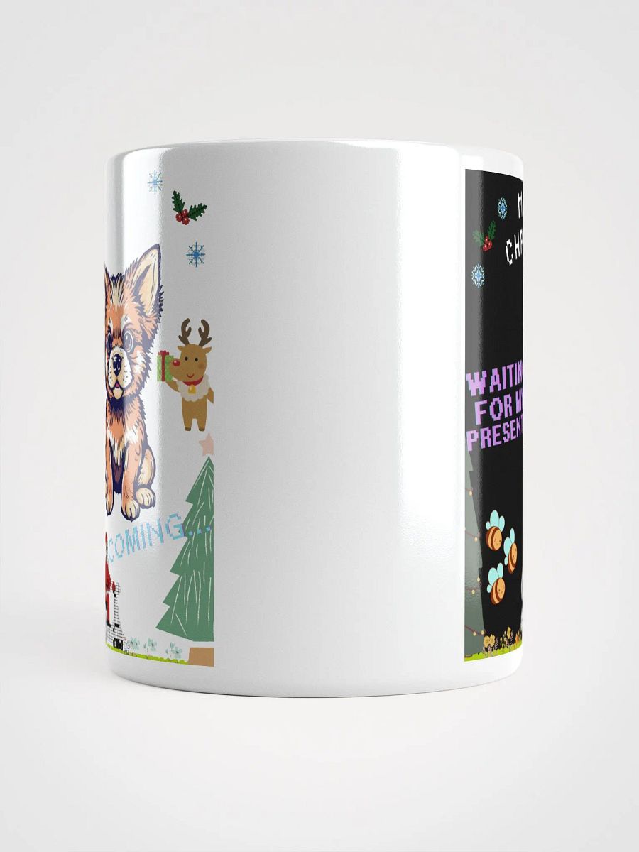 Festive Christmas Pup White Glossy Mug product image (13)