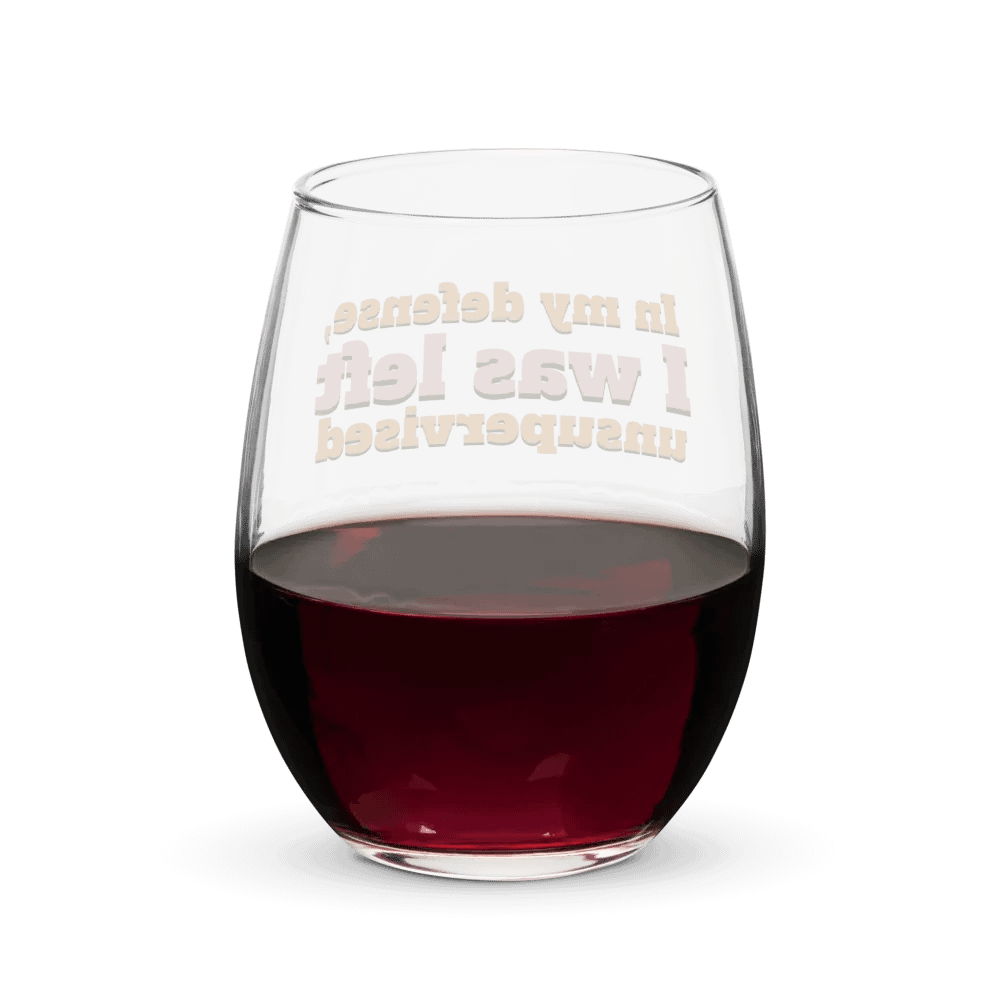 In My Defense Wine Glass product image (6)