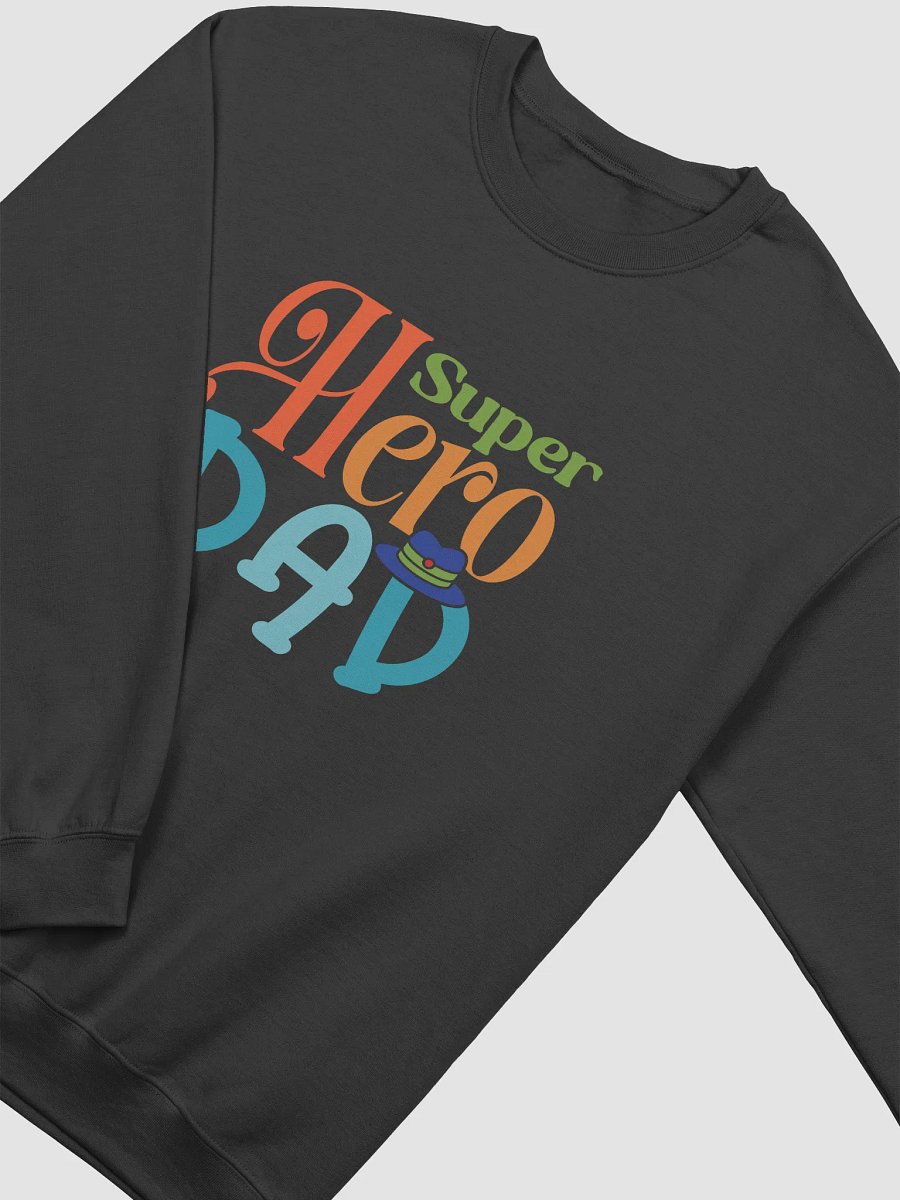 Colorful Super Hero Dad Crewneck product image (2)