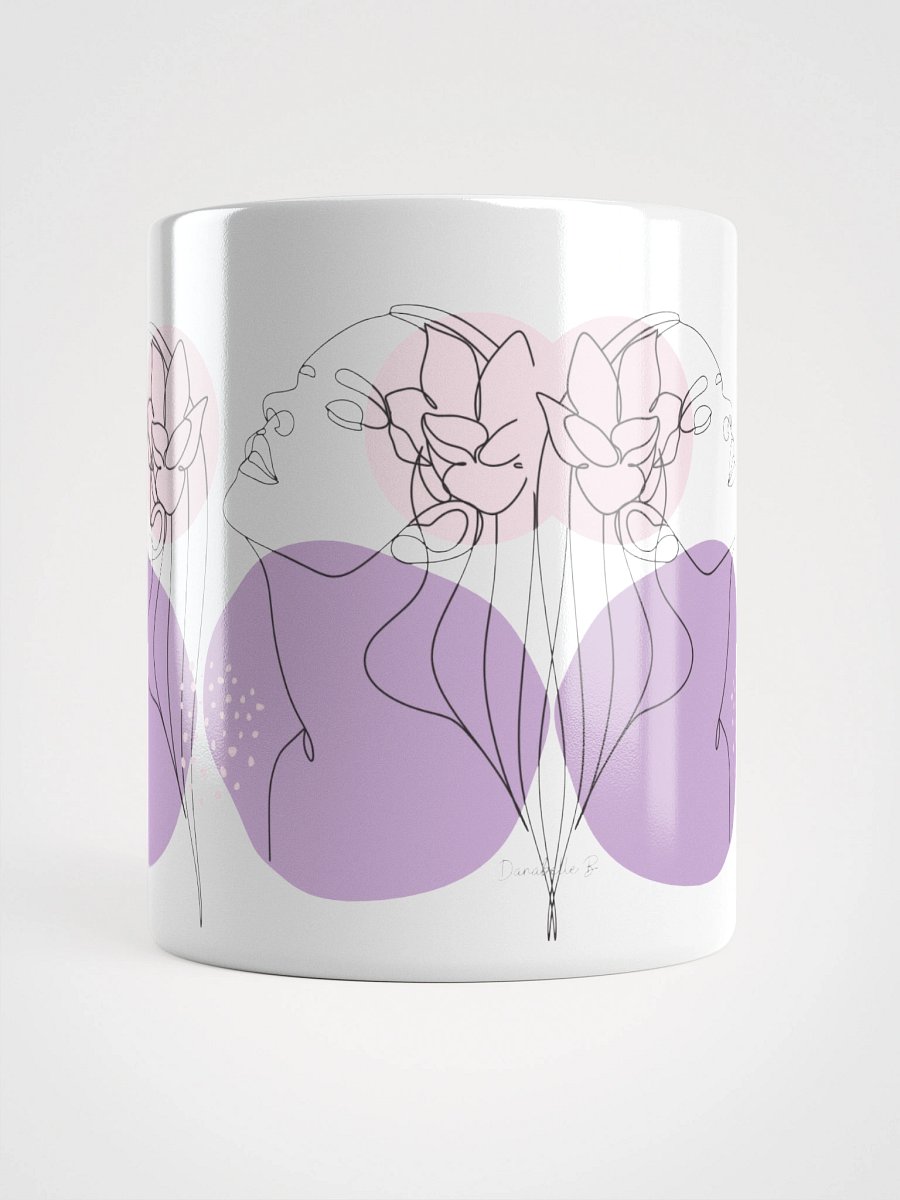 Mug Blanc Equilibre Femme Lavande - Paix de l'Ame - Idée Cadeau Raffiné product image (5)