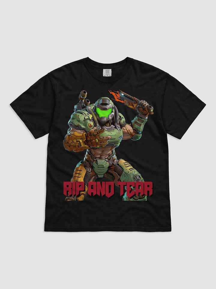 Humanity's Guardian God - Doom Slayer Saga Inspired - RIP AND TEAR Armor Unleashed T-Shirt product image (1)