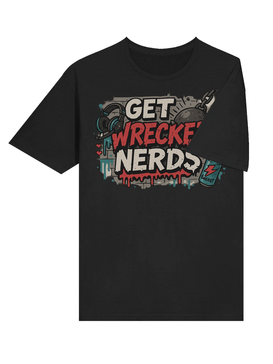 Get Wrecked Nerds – Funny Gamer Trash Talk T-Shirt product image (6)