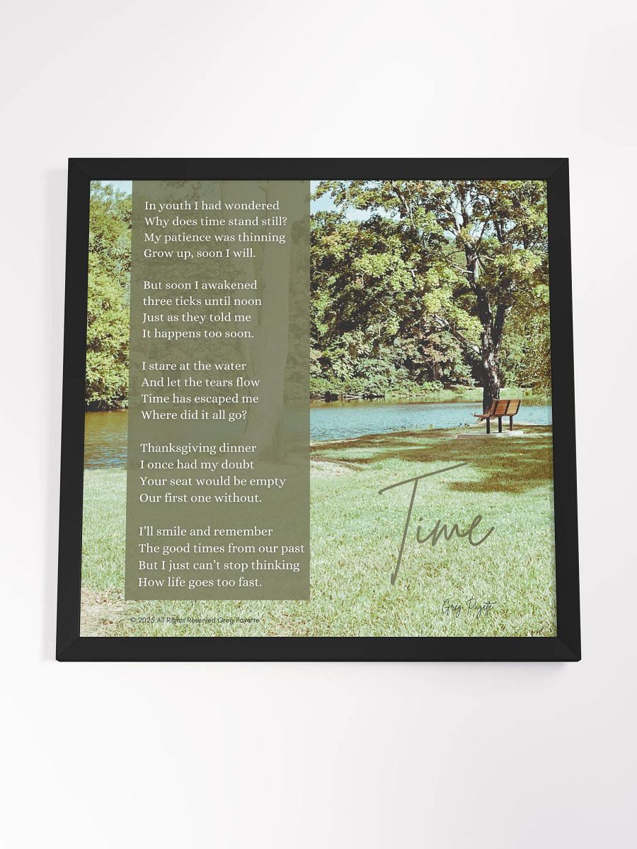 "Time" - a Poem by Greg Payette product image (59)