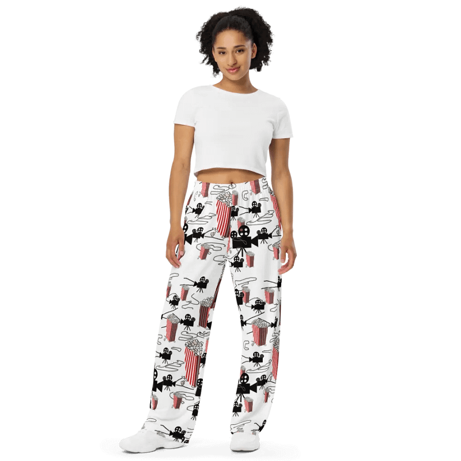 Movie Reels and Popcorn Wideleg Pants product image (2)