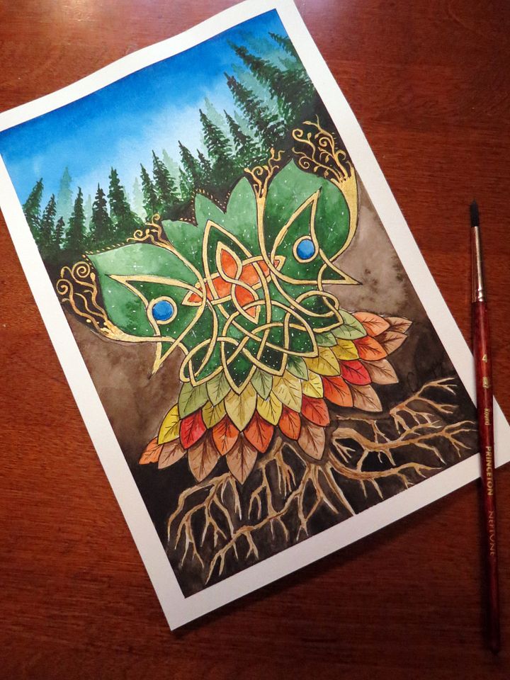 The Woods - Original Watercolor Painting product image (1)