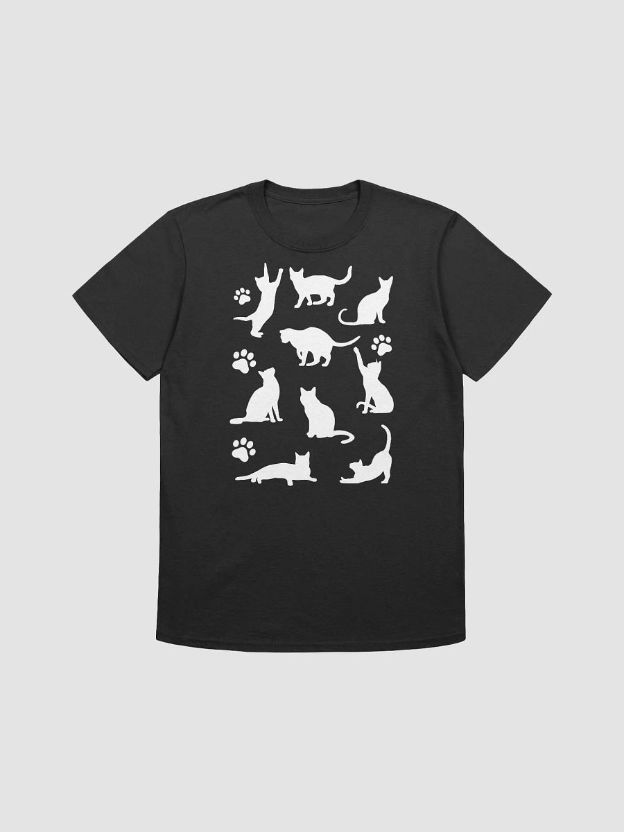 Cat Silhouette Graphic Tee: Playful Poses for Cat Lovers product image (1)