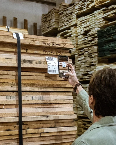 Every design starts with roots. 🌲

Susan Pilato visiting one of our hardwood partners — where craftsmanship begins long befor...