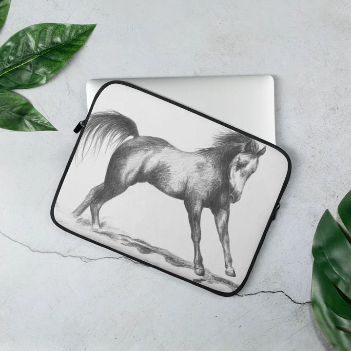 Arab horse cantering laptop sleeve product image (1)