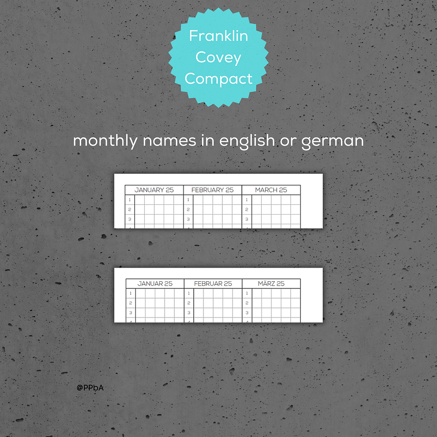 yearly tracker - Franklin Covey Compact - 2025 product image (2)