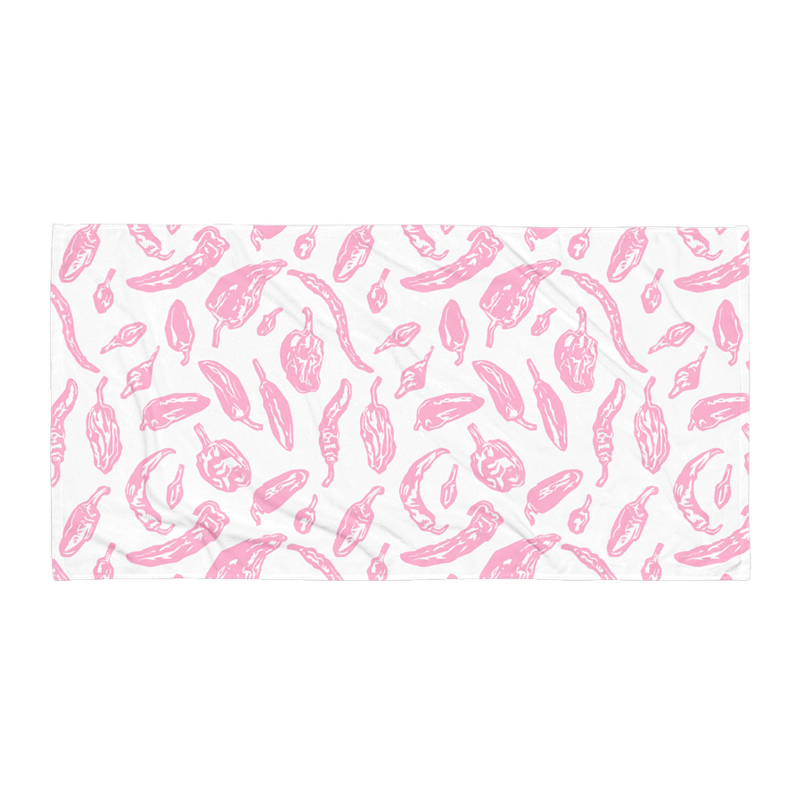 Summer Pep Beach Towel in Pink n' White product image (1)