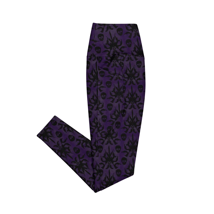 Gothic 2A High Waist Pocket Leggings - Purple product image (2)