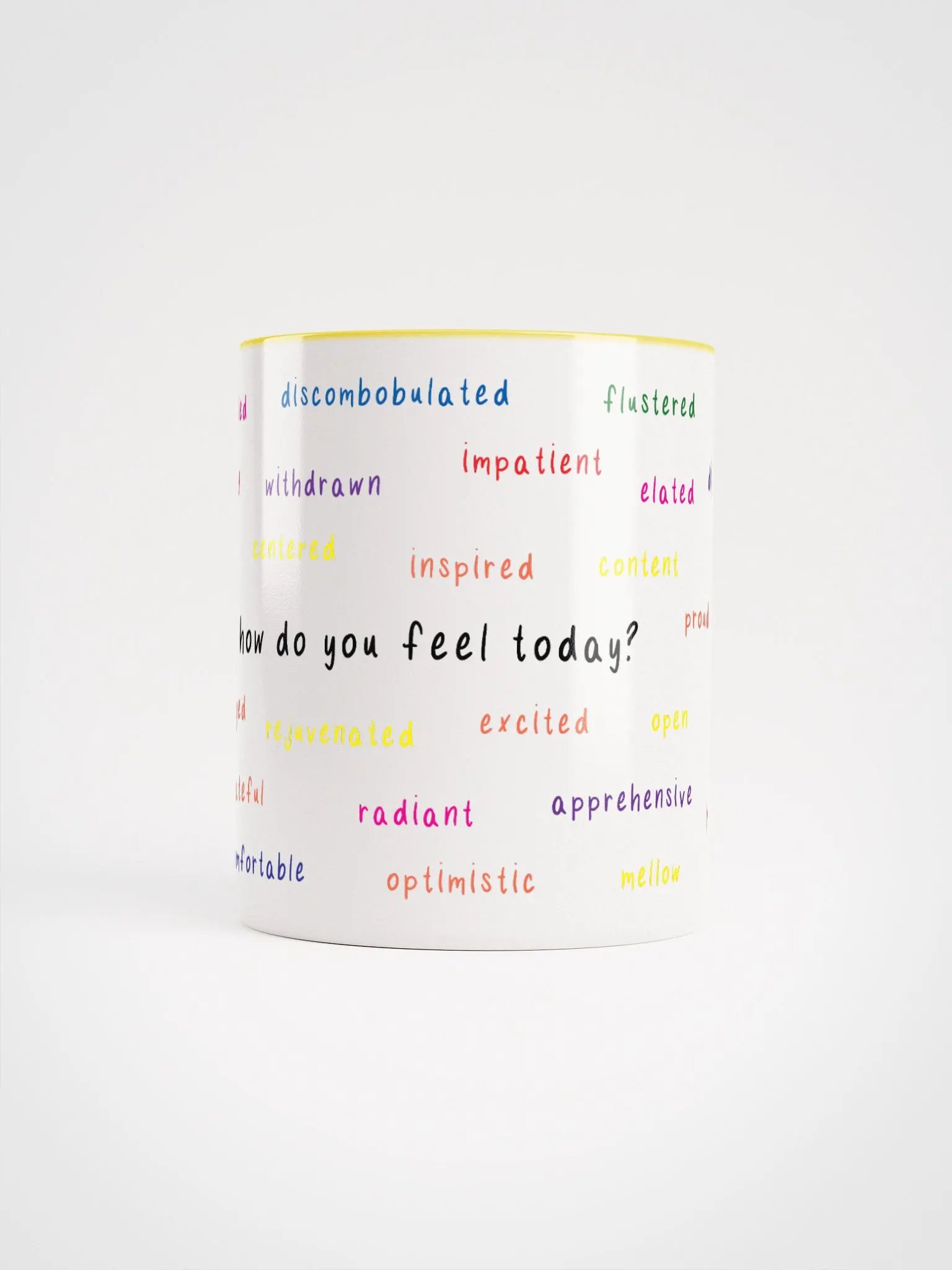 Feeling Words Mug with Yellow product image (5)