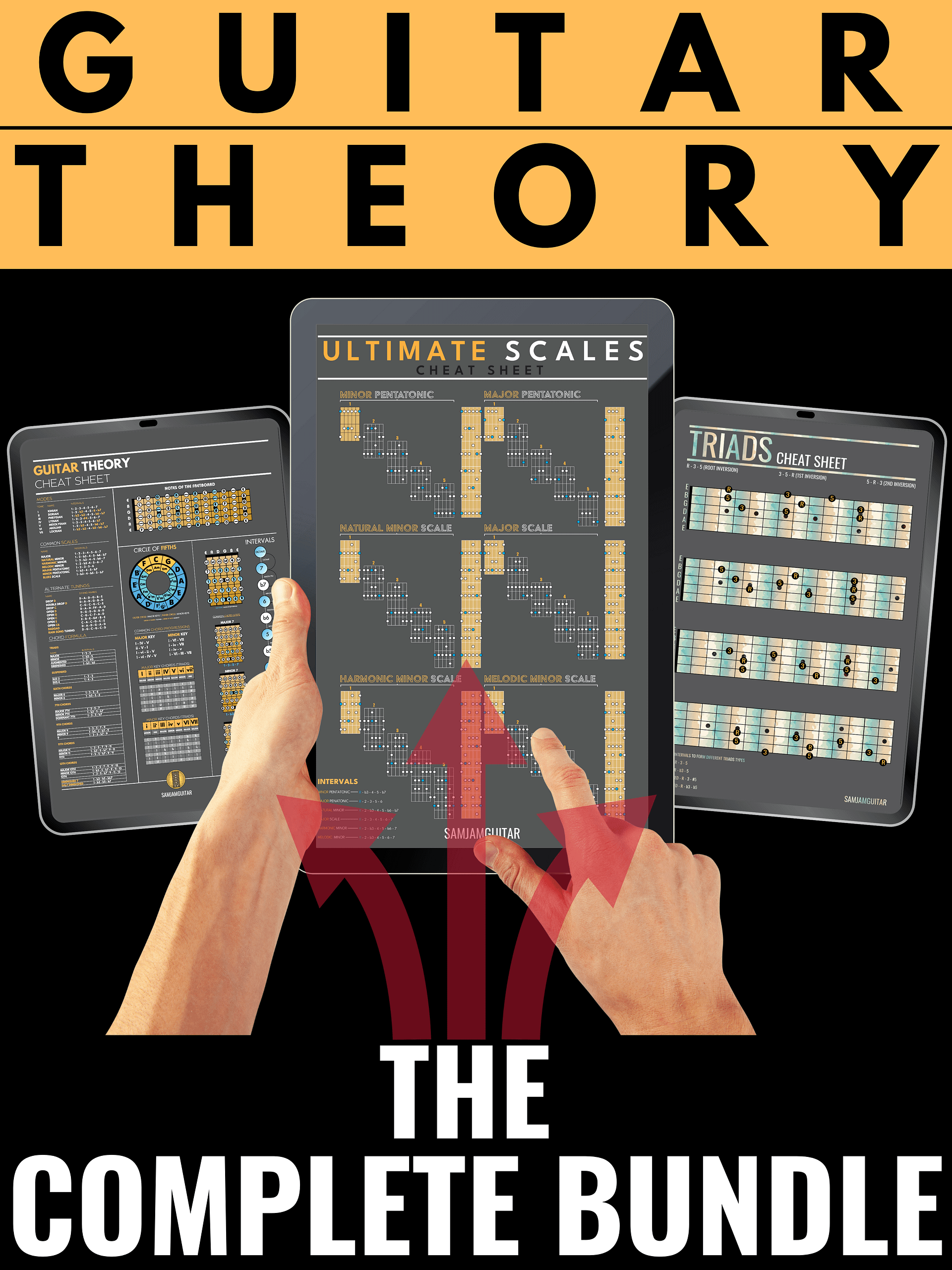 🎶 Complete Guitar Theory Poster Bundle (Digital Download) Save 15% product image (1)