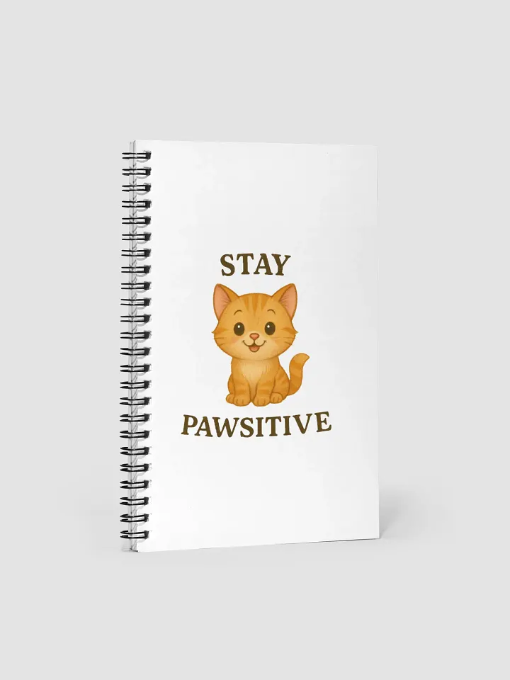 Stay Pawsitive Spiral Notebook product image (1)
