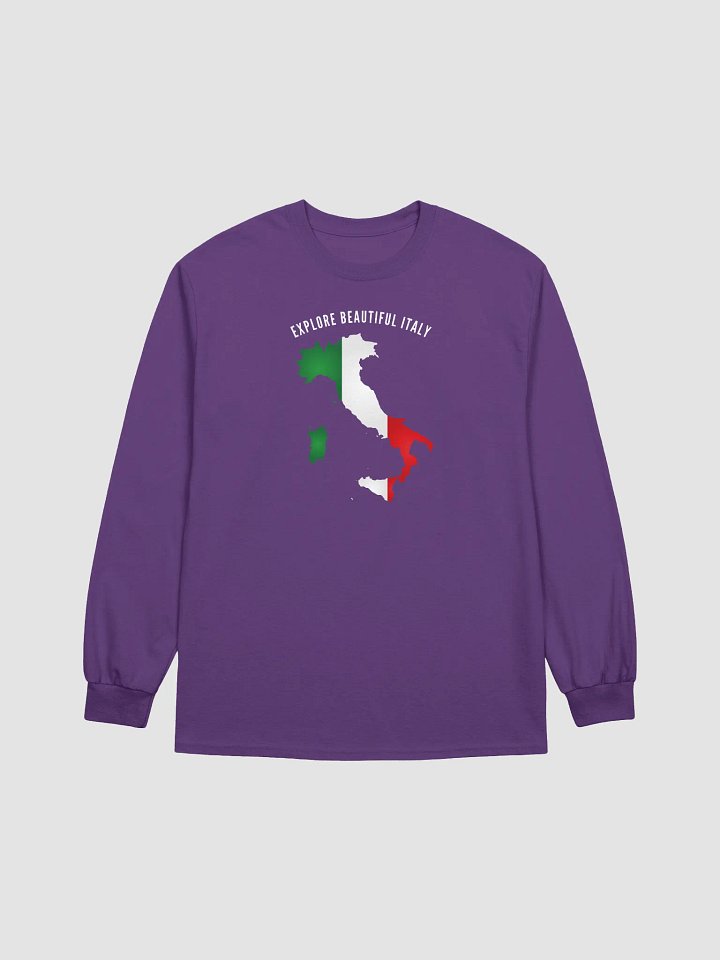 Italian Flag Map Long Sleeve Tee product image (22)