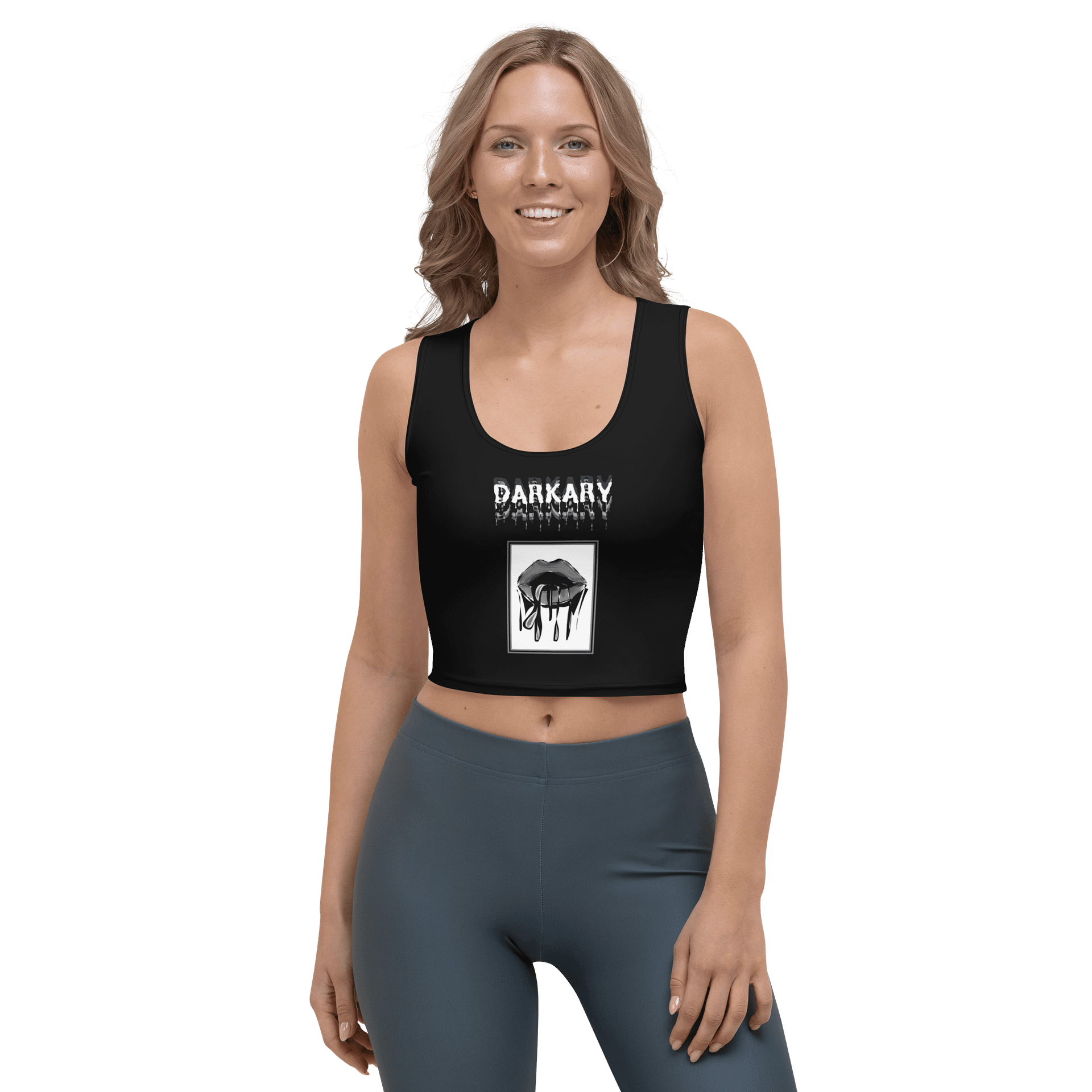 DARKARY Mouth Black Crop Top product image (1)
