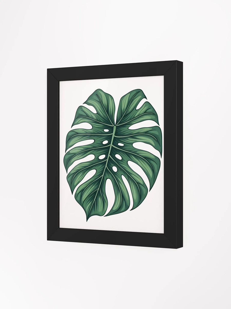 Lush Green Monstera Leaf Framed Poster: A Touch of Nature for Your Home Decor product image (30)
