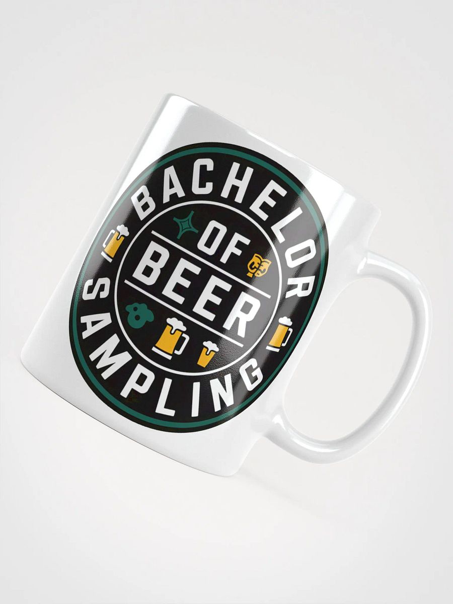 Bachelor of Beer Sampling #Statement Glossy Mug - White product image (11)