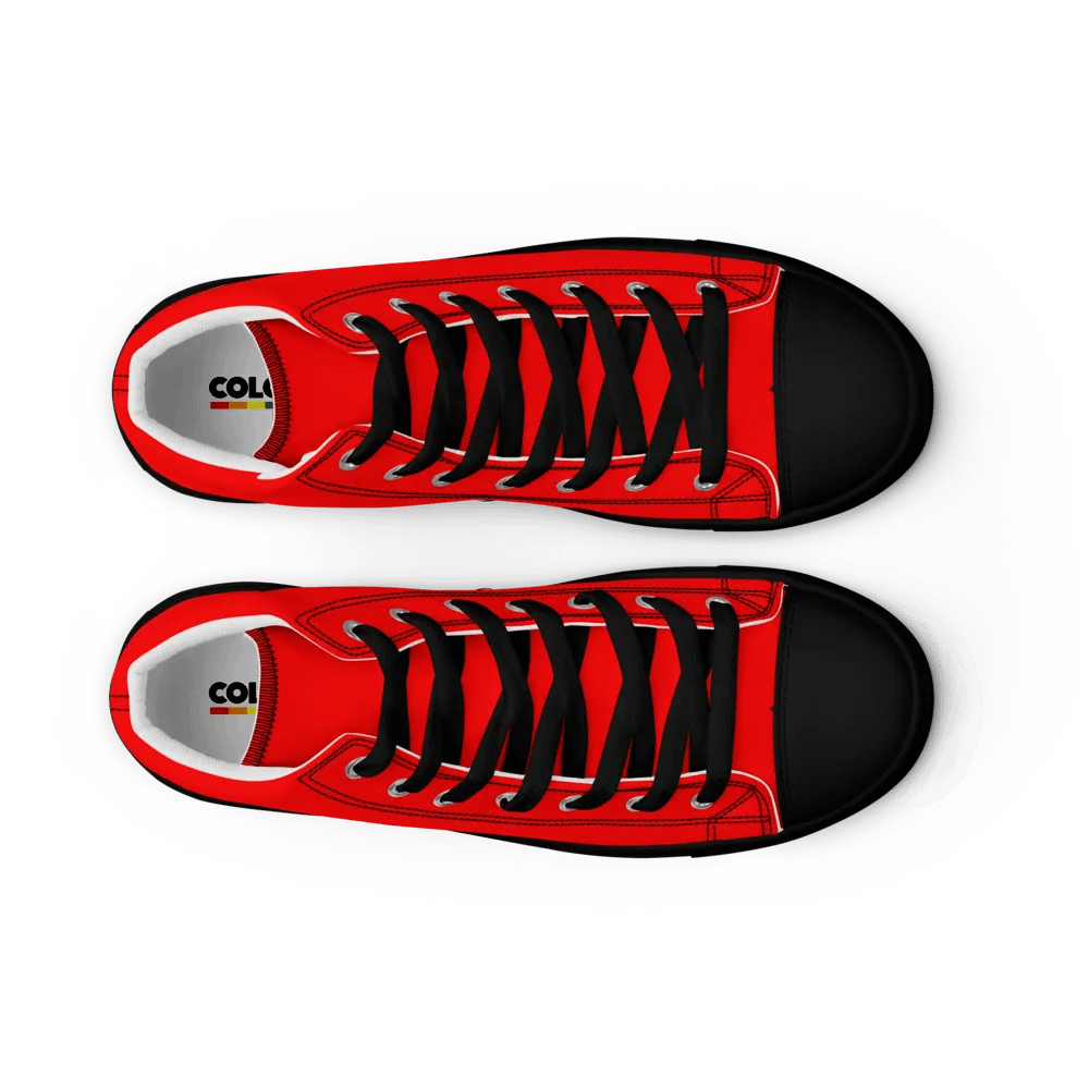 Men's Red High Top Canvas Shoes product image (6)