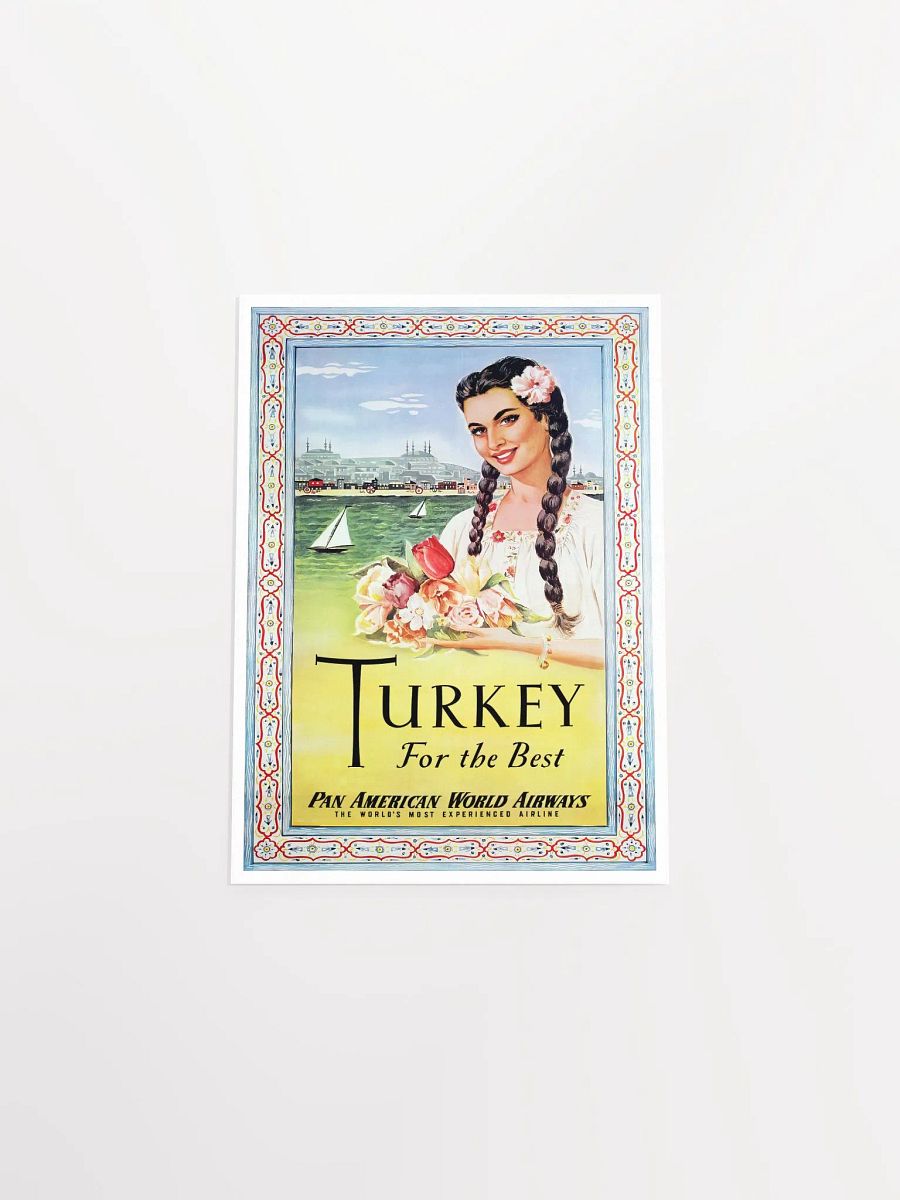 Istanbul, Turkey, 1950s — retro vintage travel poster, retro travel art, retro travel wall art product image (9)