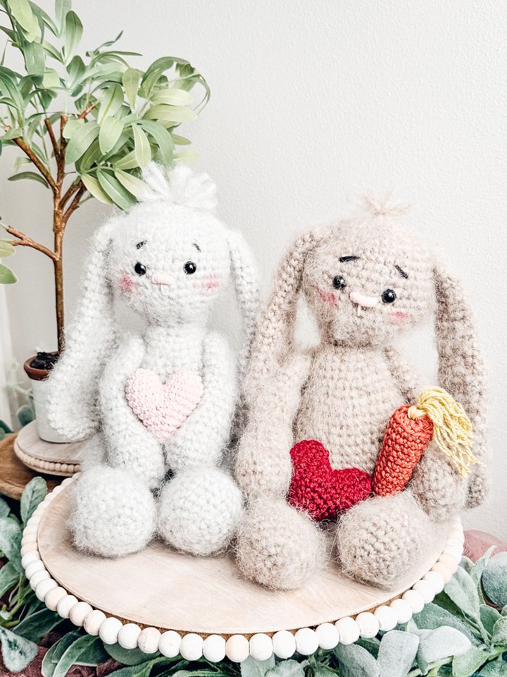 Be My Bunny Crochet Pattern - Free Pattern for Valentines or Easter product image (2)
