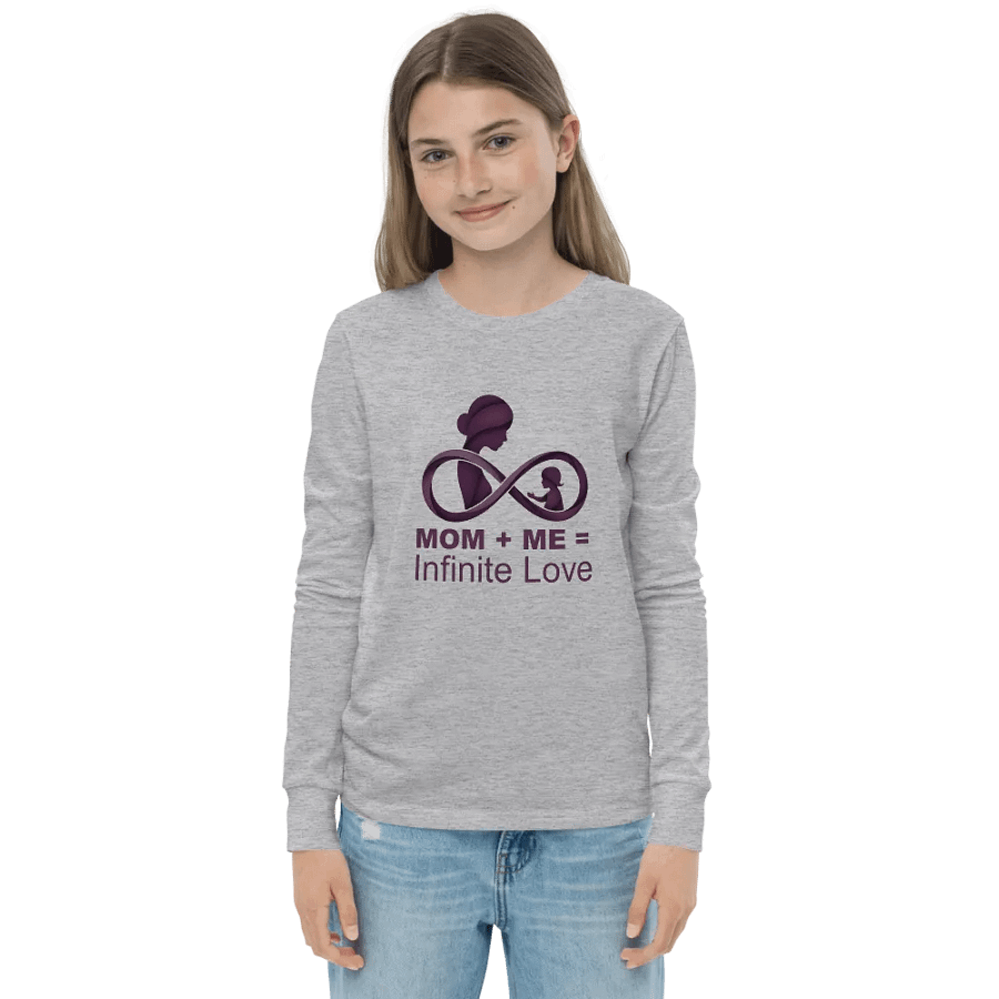 Mom + Me = Infinite Love | Mother's Day Long sleeve T-Shirt for Moms & Kids product image (2)