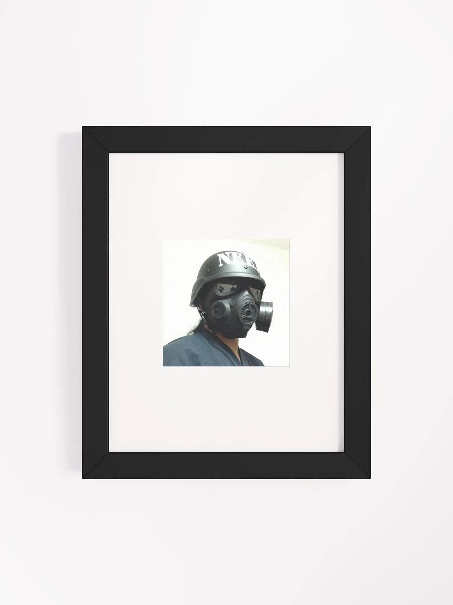 Gas Mask Tryhard Framed Matte Poster product image (4)