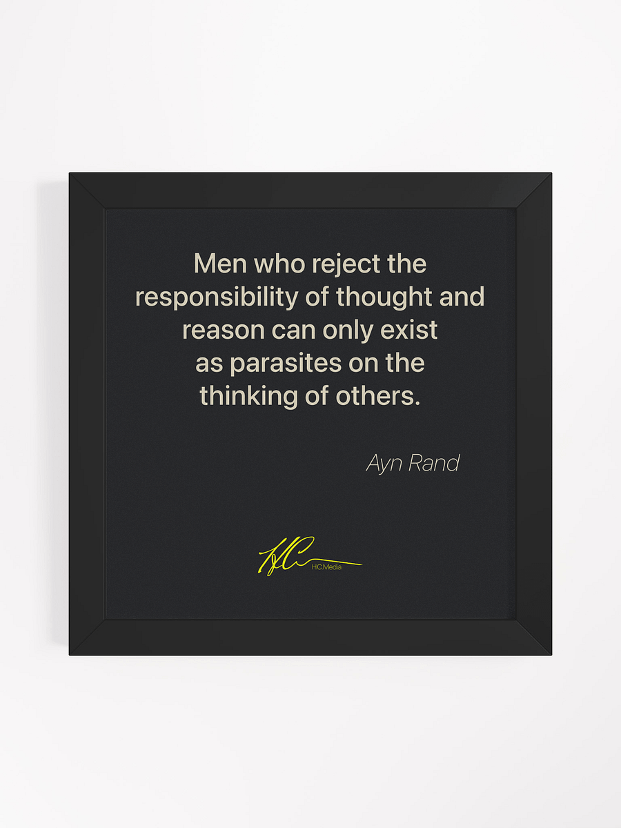Ayn Rand Q5 - Framed Poster product image (1)
