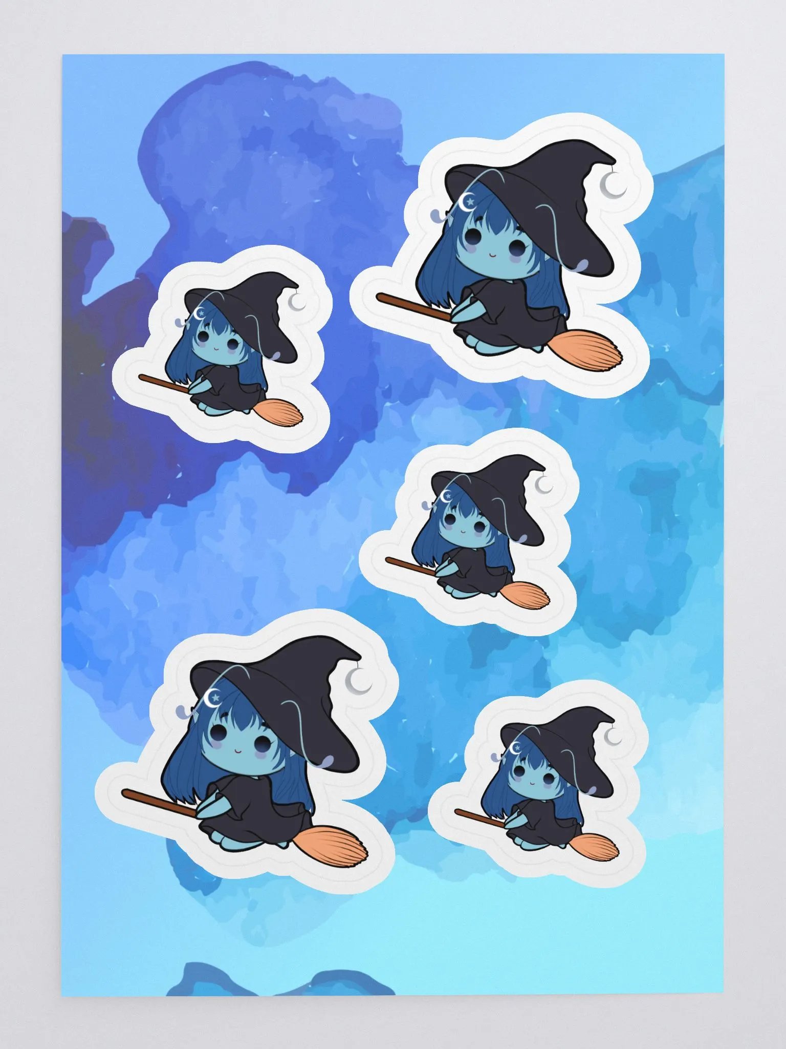 Witch Starry Chibi Sticker Sheet product image (3)