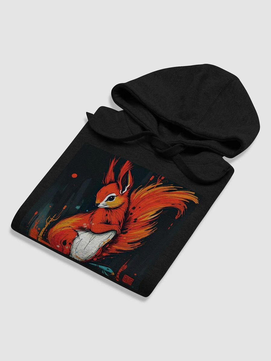 gorgeous neo impressionism X art nouveau x surrealism red squirrel Cozy Cotton Haven Hoodie product image (6)
