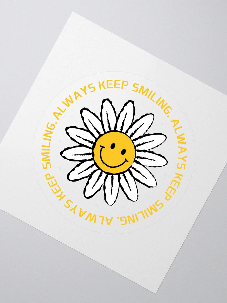Always Keep Smiling Kiss Cut Stickers product image (5)