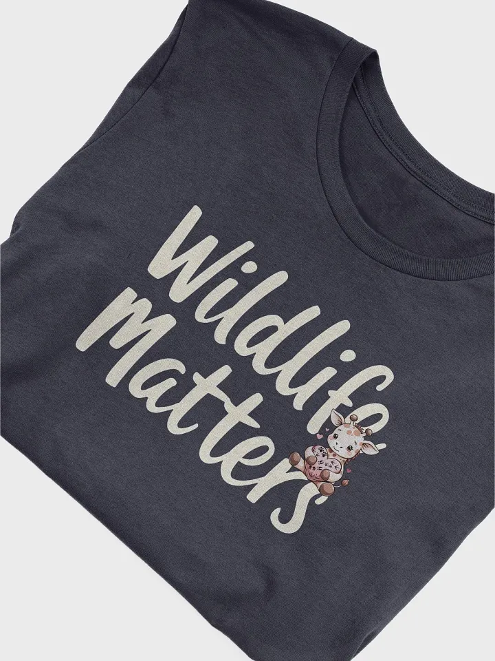 Cute Giraffe Animal Lover Tee, Conservation Awareness Shirt, Vet Tech Gift, Wildlife Rescue Unisex Graphic Tee, Wildlife Matters Giraffe T-Shirt product image (2)