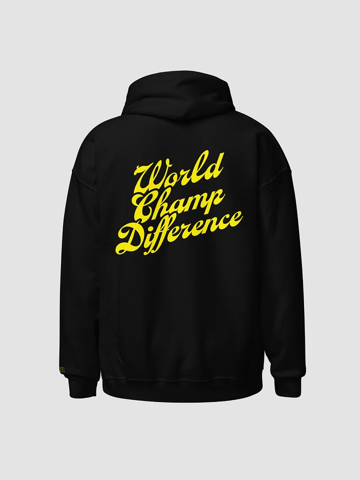 WolfeyVGC World Champ Cursive Black Hoodie - Yellow product image (1)