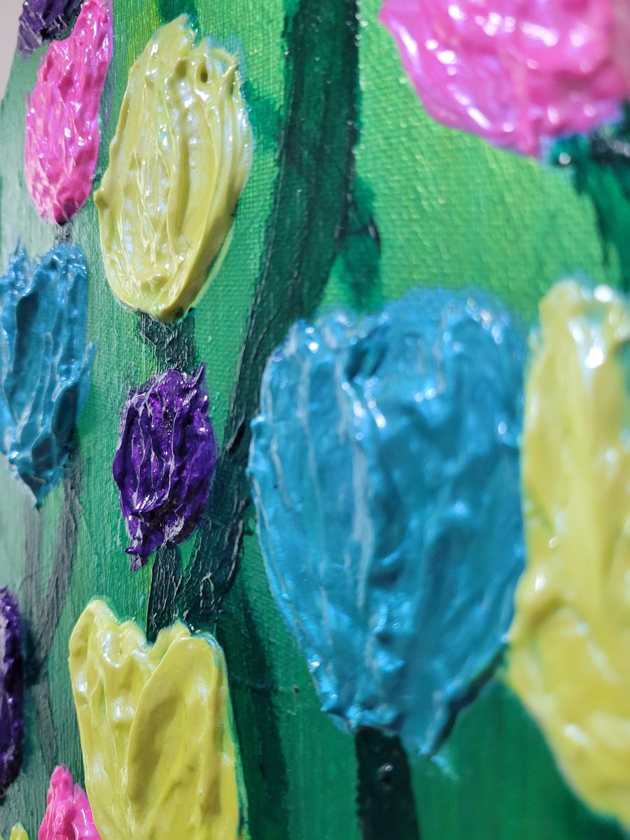 'Spring Candy' Tulips Impasto Painting product image (4)