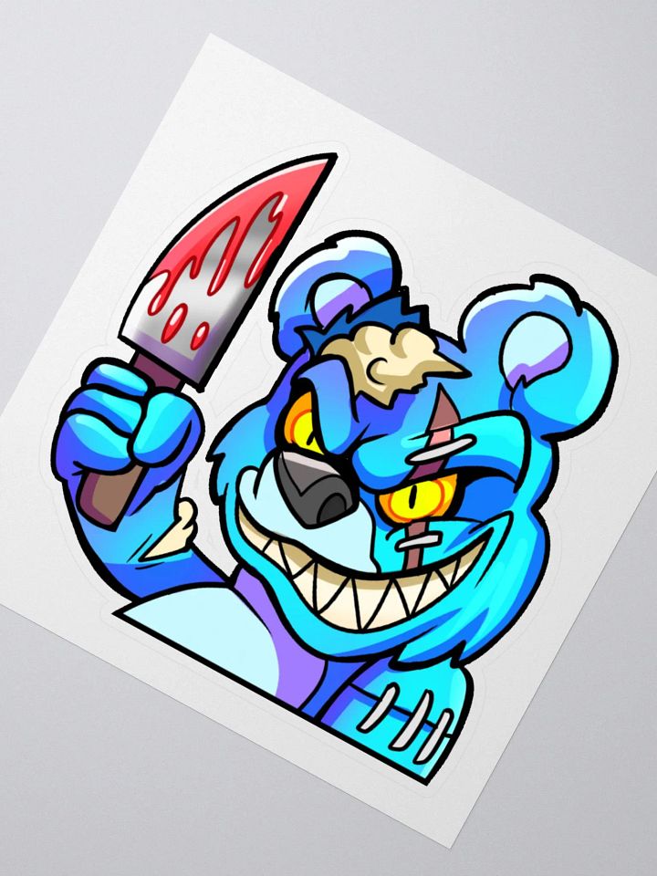 Mr Fluffy Kiss Cut Sticker product image (2)