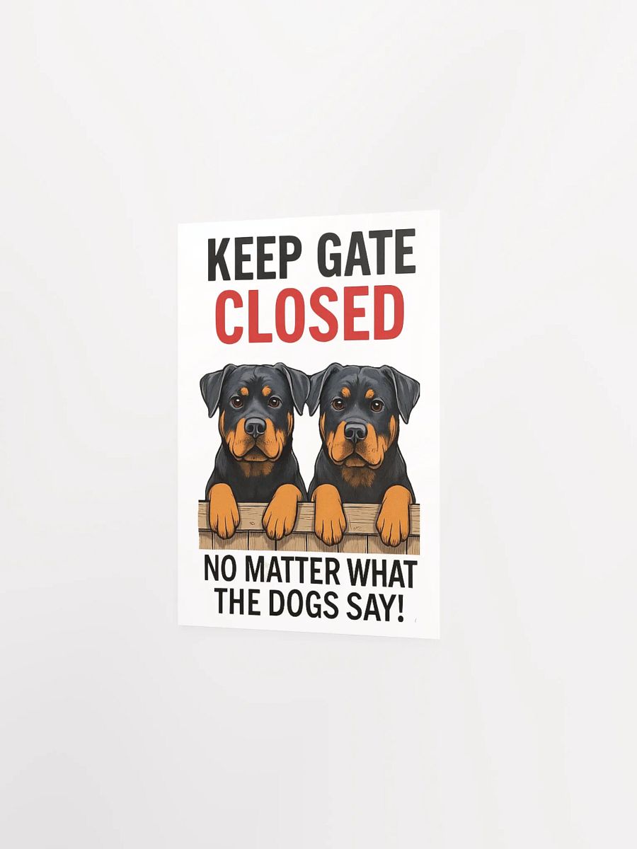 Rottweilers - Keep Gate Closed product image (14)