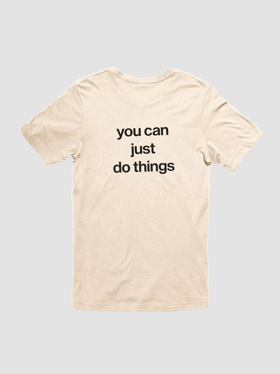you can just do things (black) - 100% cotton product image (4)
