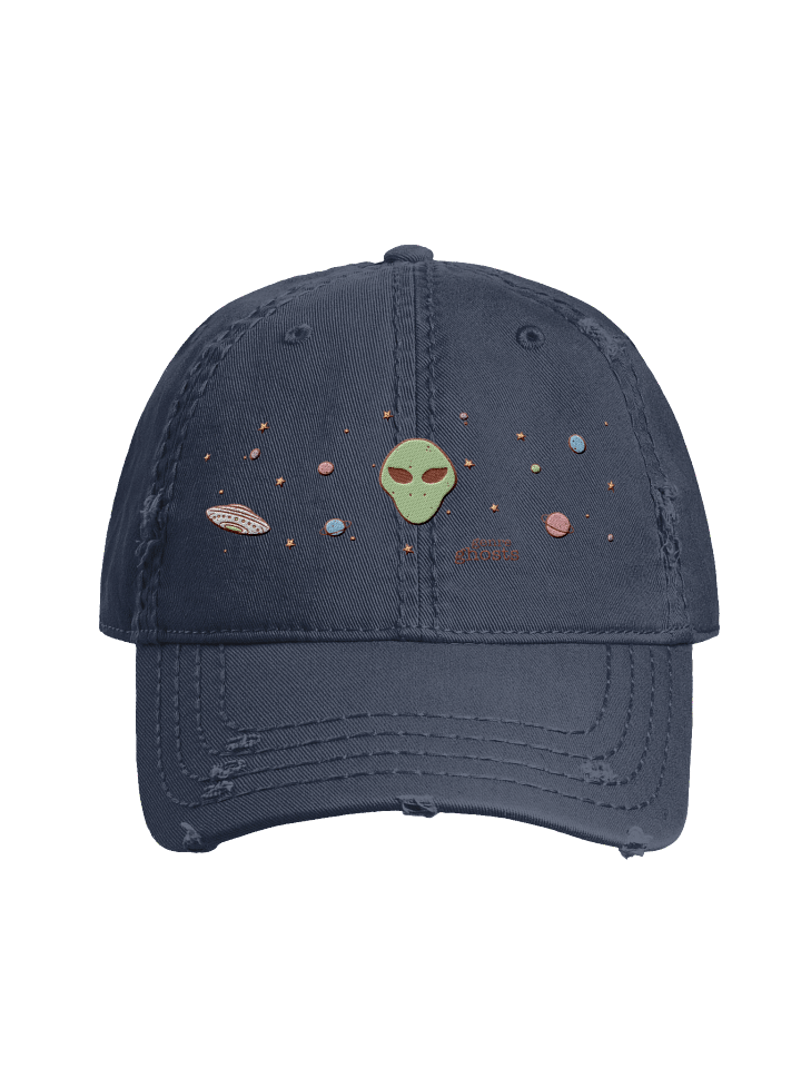 Sci Fi Genre Ghost Distressed Hat product image (1)