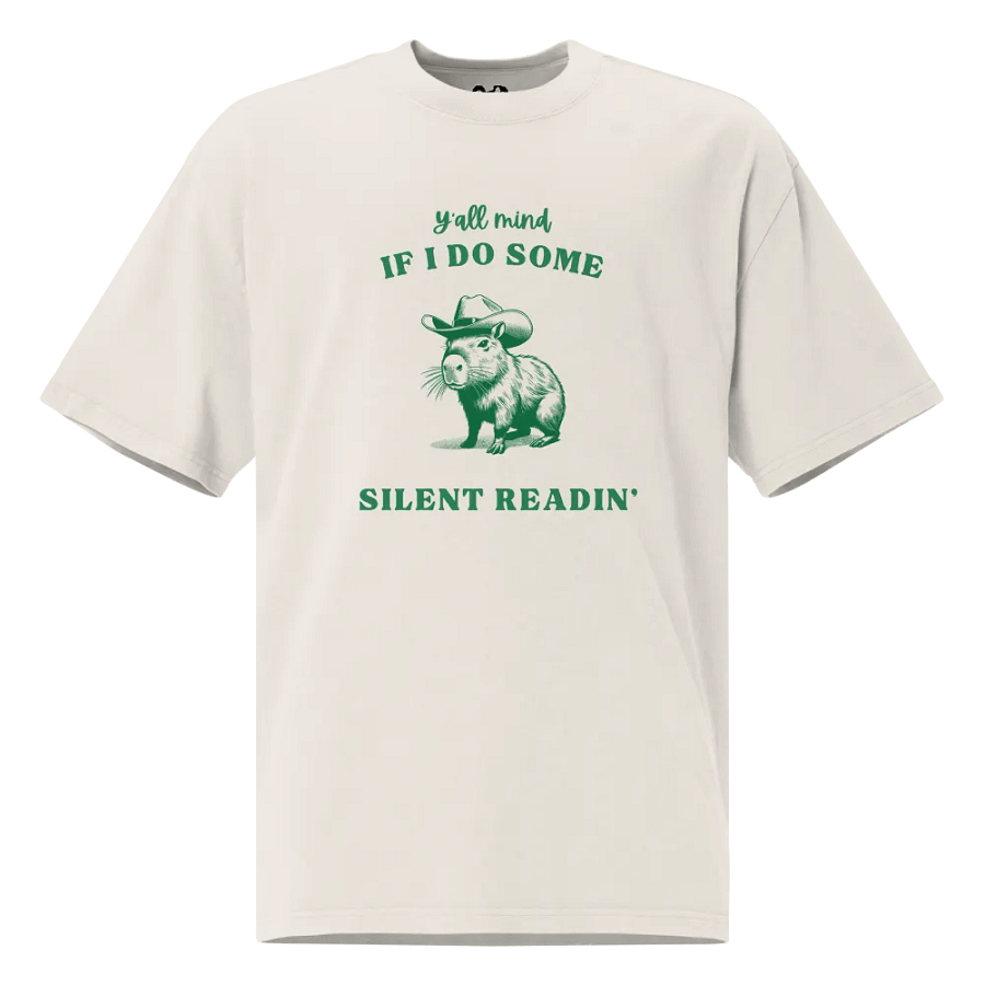 Silent Readin' | Oversized Tee product image (7)