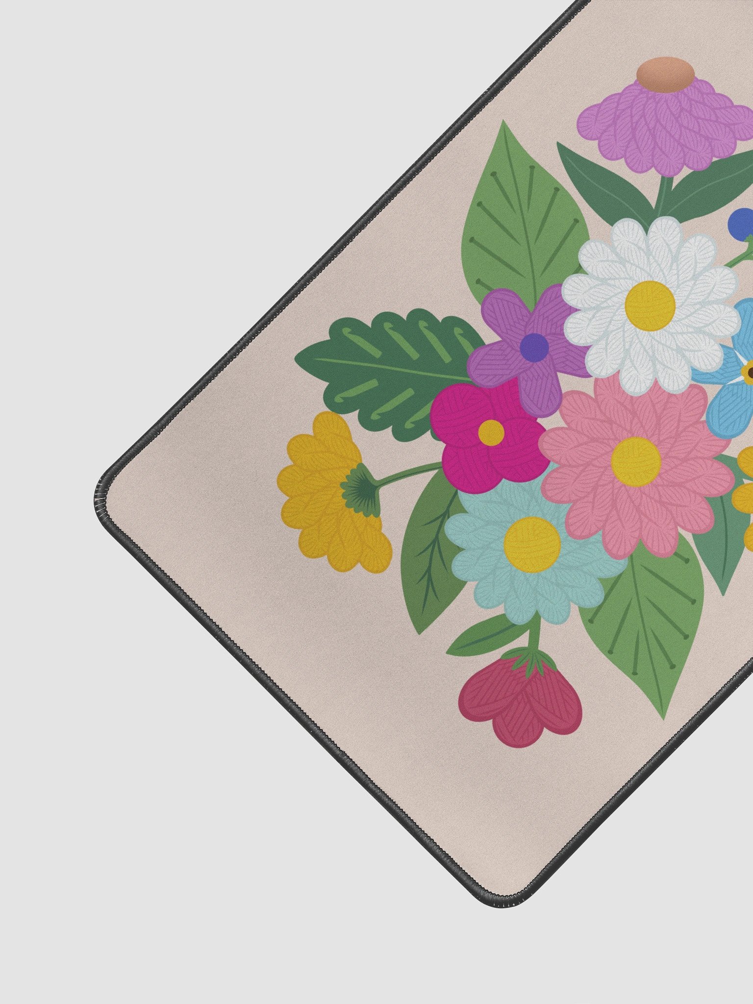 Floral Yarn Print Desk Mat 12"x18" product image (2)