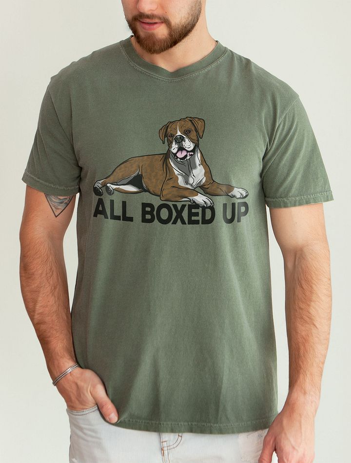 All Boxed Up T-Shirt of a Boxer (Brindle) | Funny T-Shirt for Boxer Dog Paw-rents product image (21)