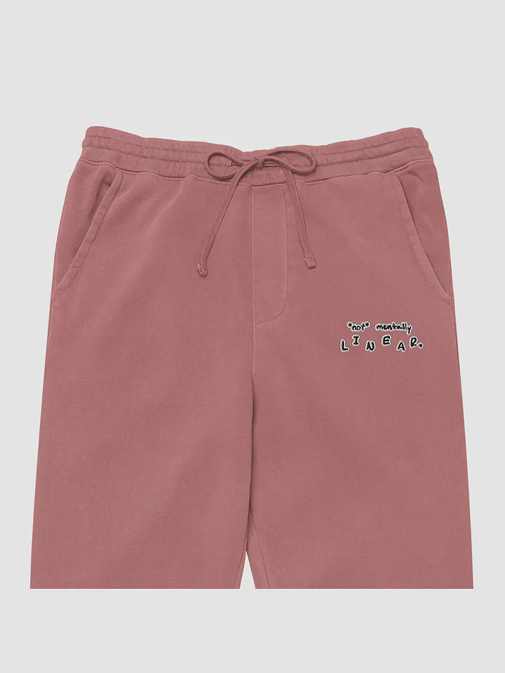 *not* mentally linear embroidered pigment sweatpants (bubble design) product image (1)