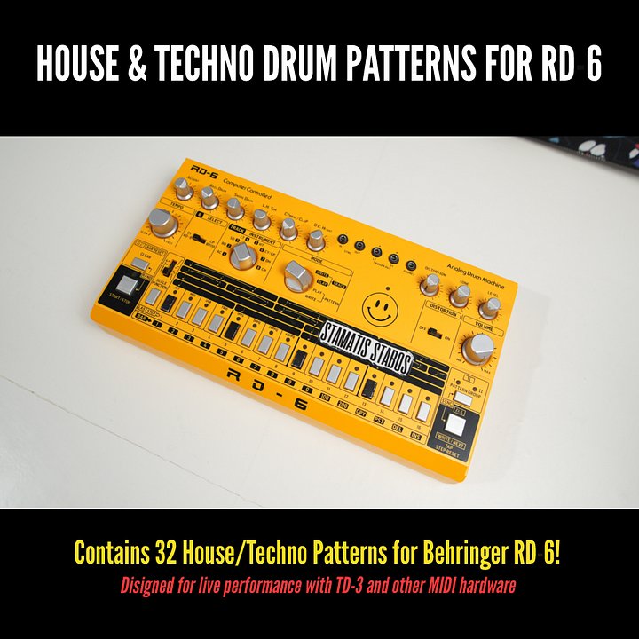 House & Techno Drum Patterns for RD-6 product image (1)